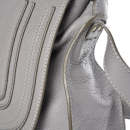 Chloe Calfskin Medium Marcie Top Handle Bag Cashmere Grey 14 of 19