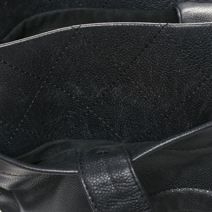 Chanel Caviar Stitched CC Shopper Tote Black 15 of 18