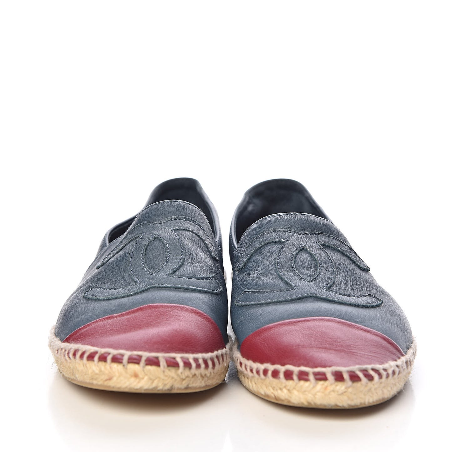 Lambskin CC Espadrilles 36 Blue