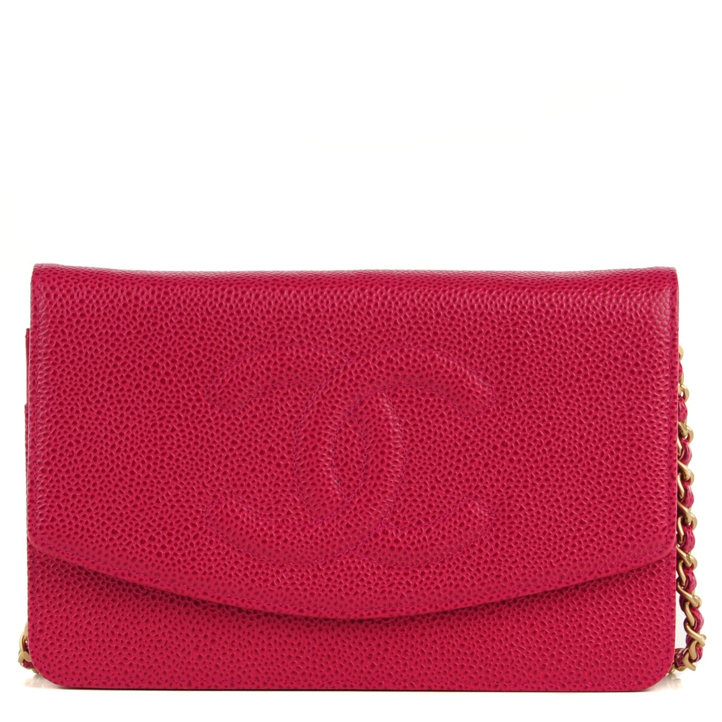 Caviar Timeless CC Wallet On Chain WOC Dark Fuchsia