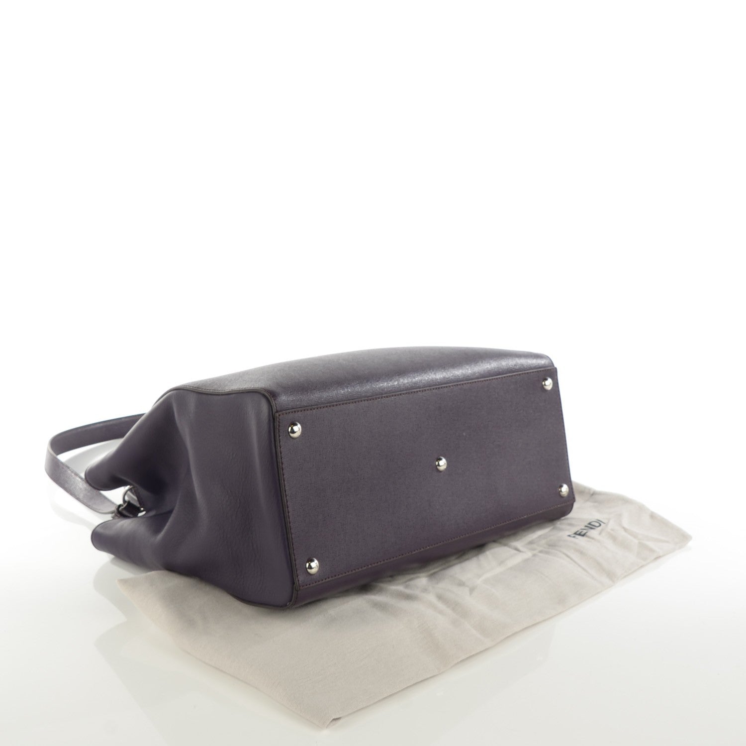 Fendi Vitello Elite Regular 2Jours Tote Ametista 4 of 8