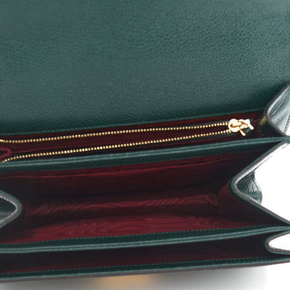 Gucci Grainy Calfskin Small Zumi Shoulder Bag Vintage Green 5 of 9