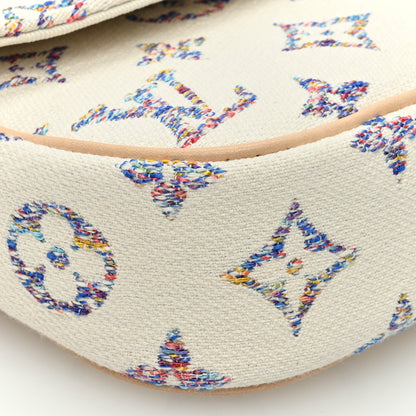 Louis Vuitton Monogram Tweed Jacquard Ivy Wallet On Chain Multicolor White 8 of 9