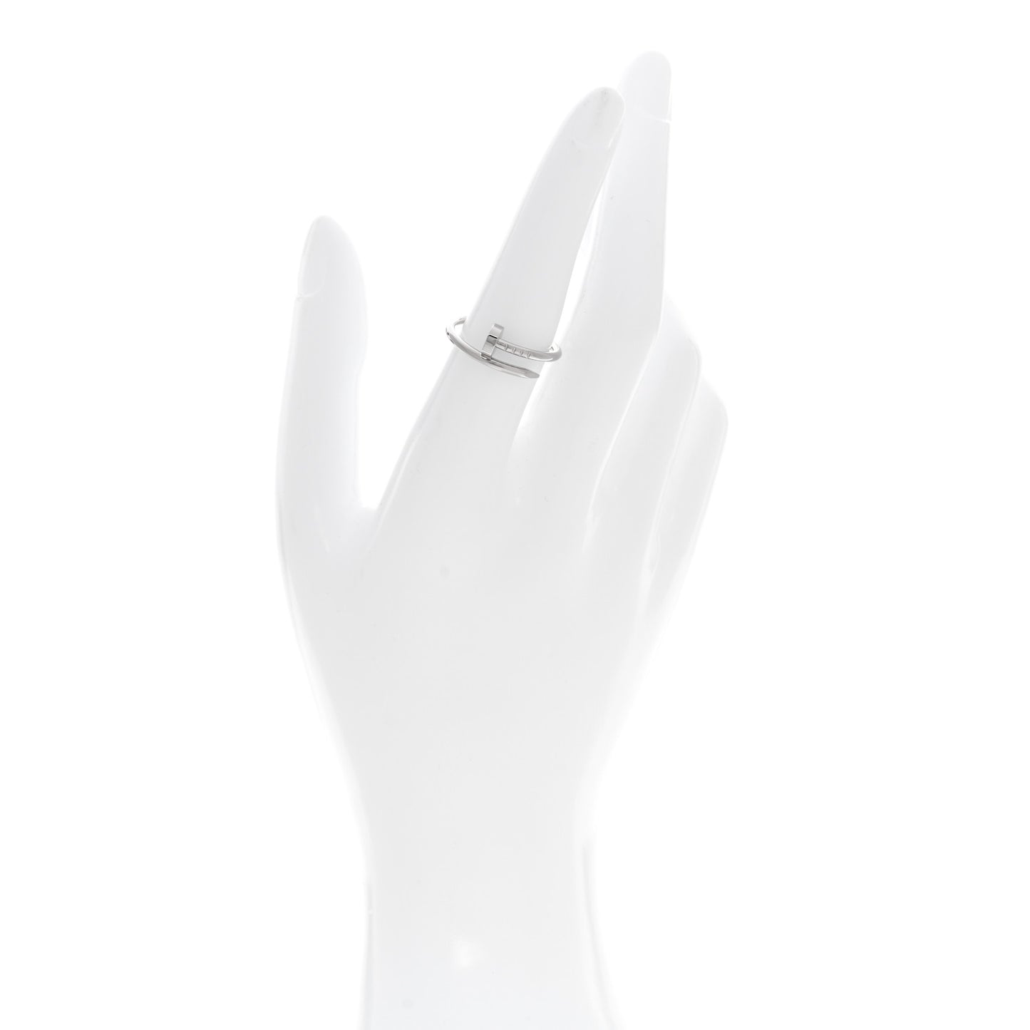 18K White Gold Small Juste Un Clou Ring 54 7