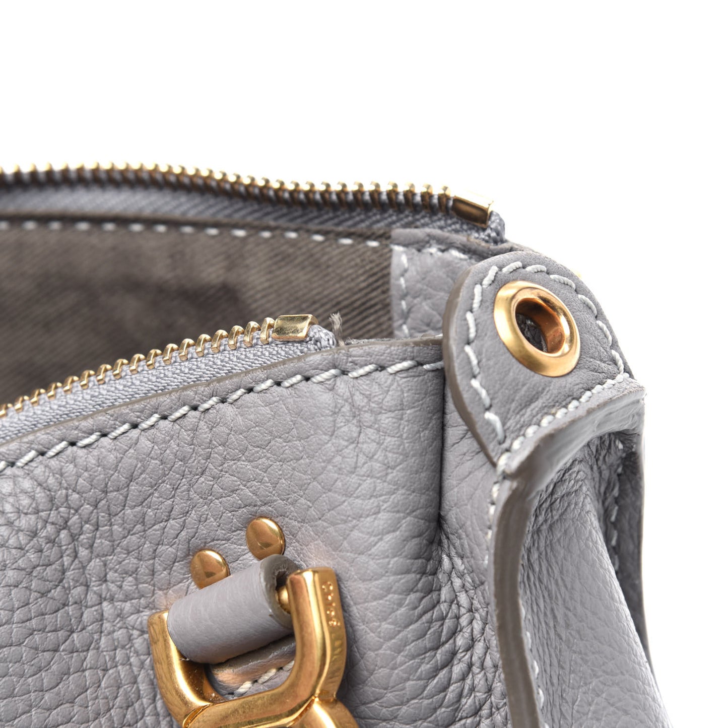 Calfskin Mini Marcie Satchel Cashmere Grey