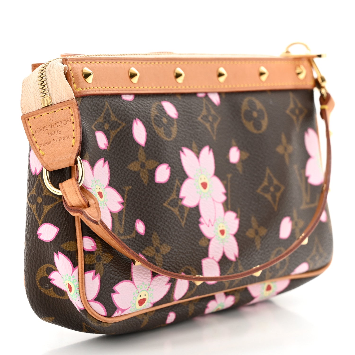 Louis Vuitton Monogram Cherry Blossom Pochette Accessories Brown 3 of 10