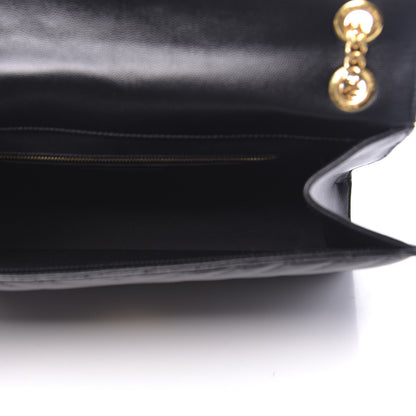 Saint Laurent Grain De Poudre Matelasse Chevron Large Monogram Satchel Black 5 of 9