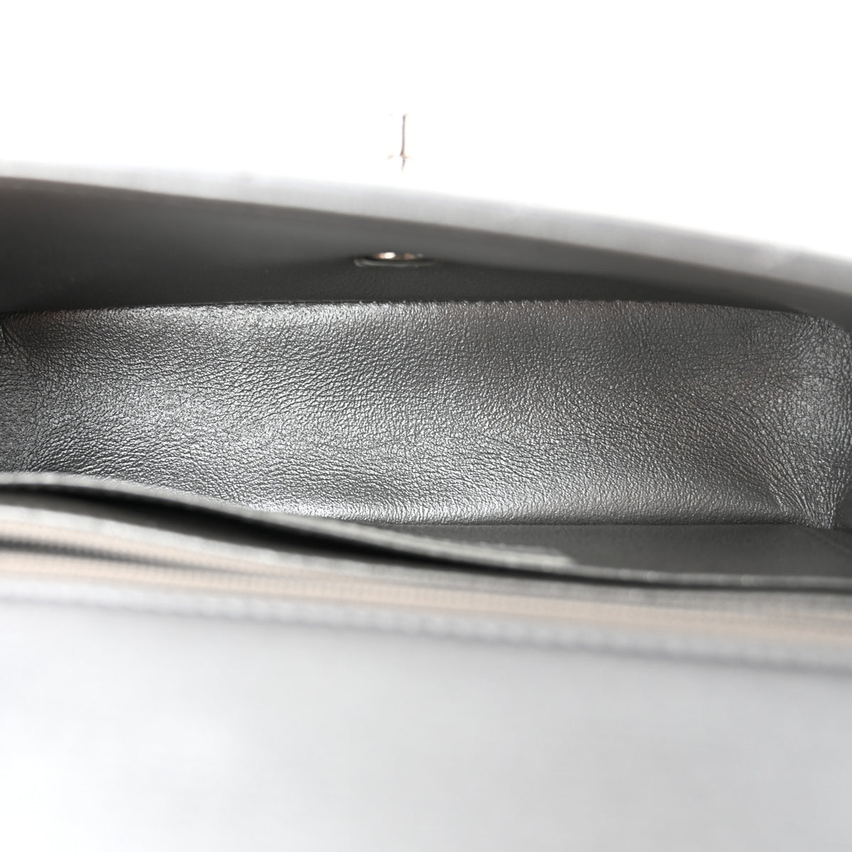 Chanel Metallic Lambskin Quilted Mini Rectangular Flap Silver 5 of 10