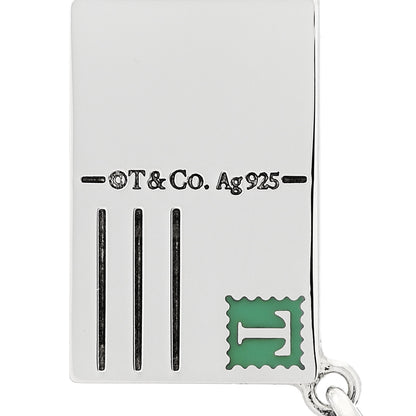 Tiffany Sterling Silver Enamel Tokyo Postcard Charm Blue 3 of 5