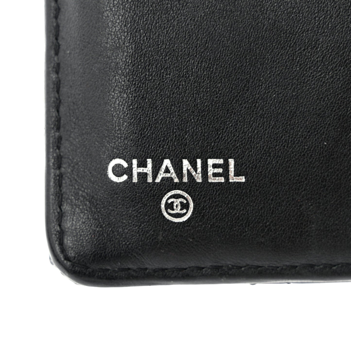 Patent Calfskin Quilted Yen Wallet So Black