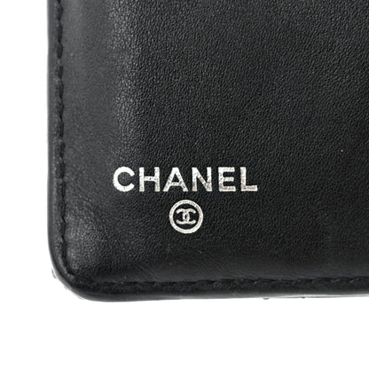 Chanel Patent Calfskin Quilted Yen Wallet So Black 7 of 14