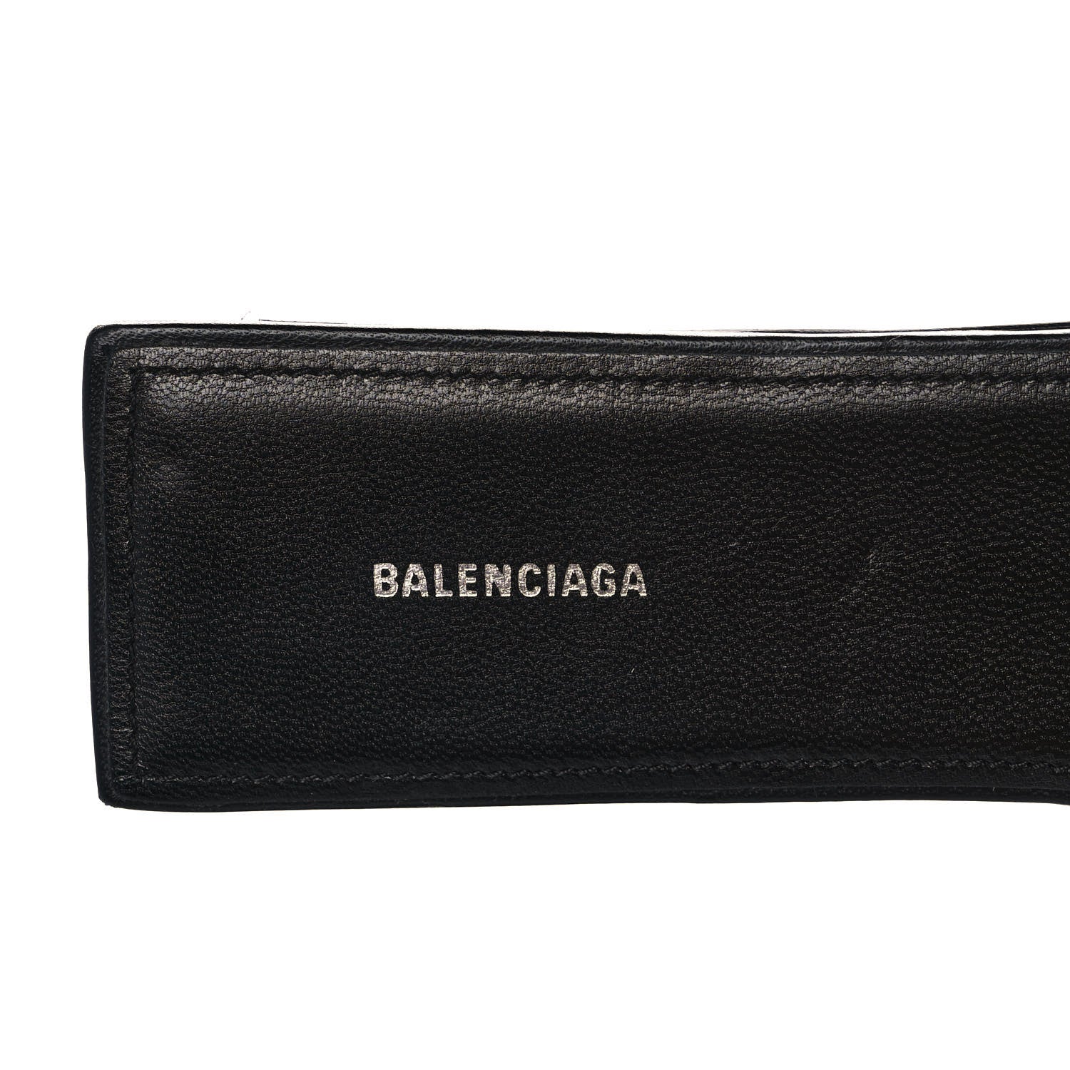 Balenciaga Calfskin Square Bow Slide Sandals 38 Black 7 of 10