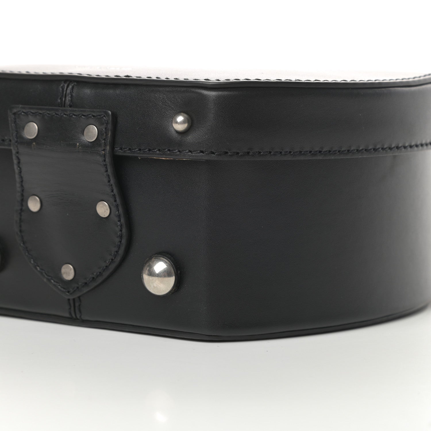 Saint Laurent Calfskin Small Mica Hat Box Black 10 of 11