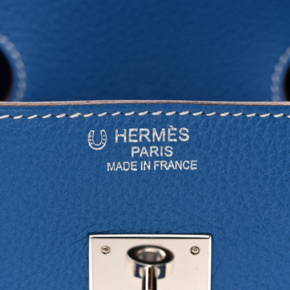 Hermes Togo Horseshoe Birkin 35 Mykonos Iris 6 of 11