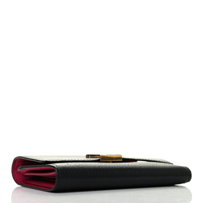 Louis Vuitton Taurillon Capucines Compact Wallet Black 3 of 6