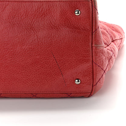Chanel Glazed Calfskin Large On The Road Tote Red 12 of 14