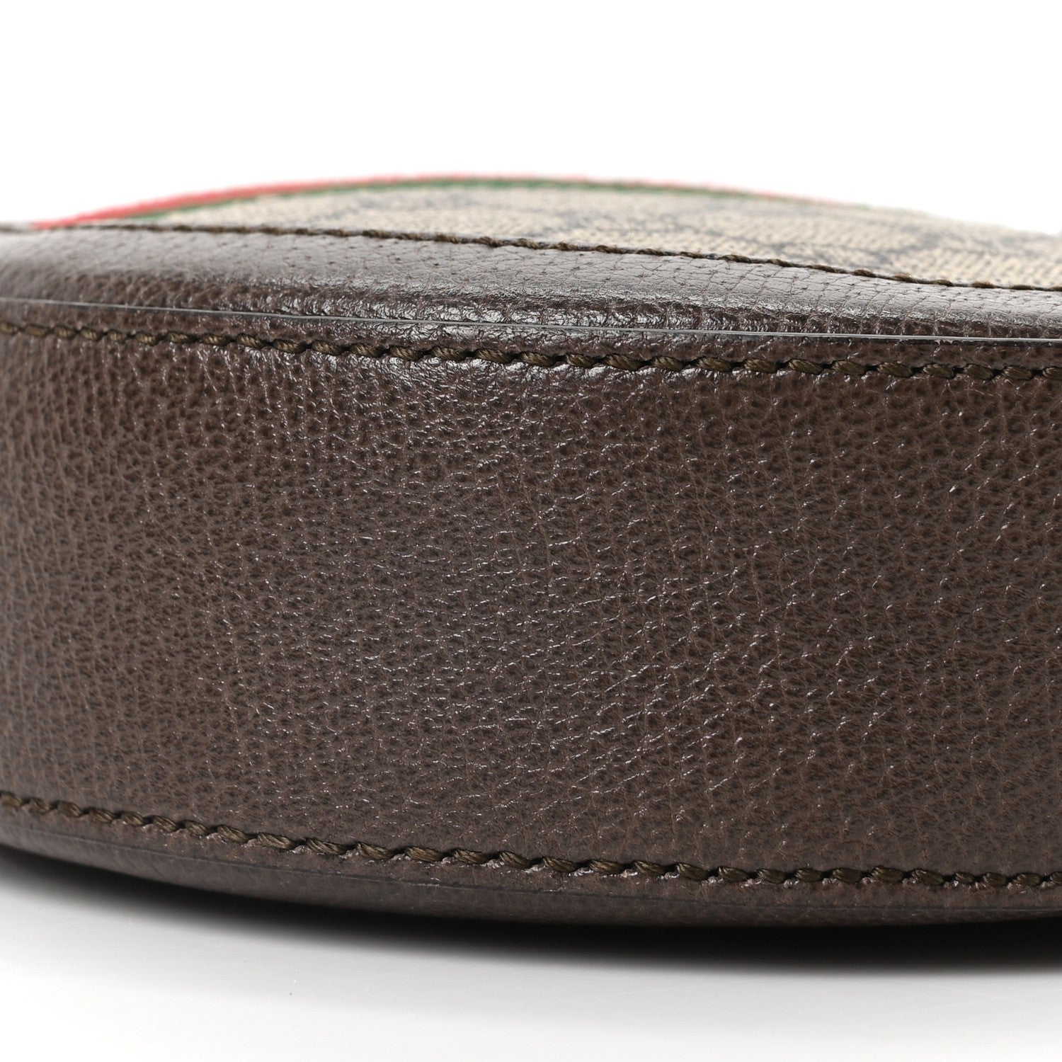 Gucci GG Supreme Monogram Web Mini Ophidia Round Shoulder Bag Brown 10 of 10