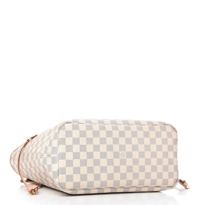 Louis Vuitton Damier Azur Neo Neverfull MM Rose Ballerine 4 of 10