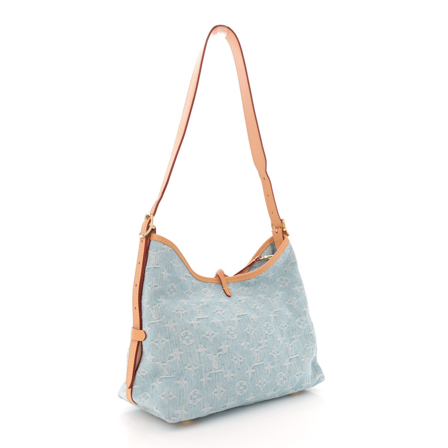 Louis Vuitton Monogram Denim CarryAll PM Sky Blue 4 of 10