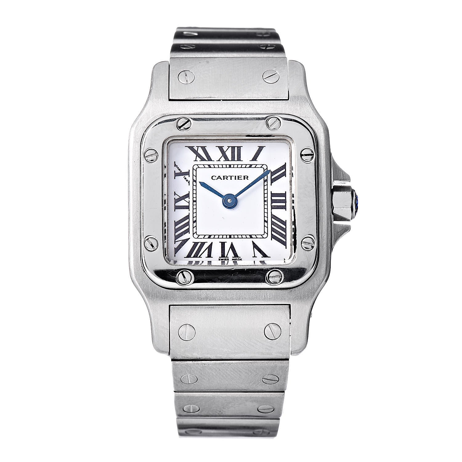 Cartier Stainless Steel 24mm Santos de Galbee Quartz Watch 1 of 6