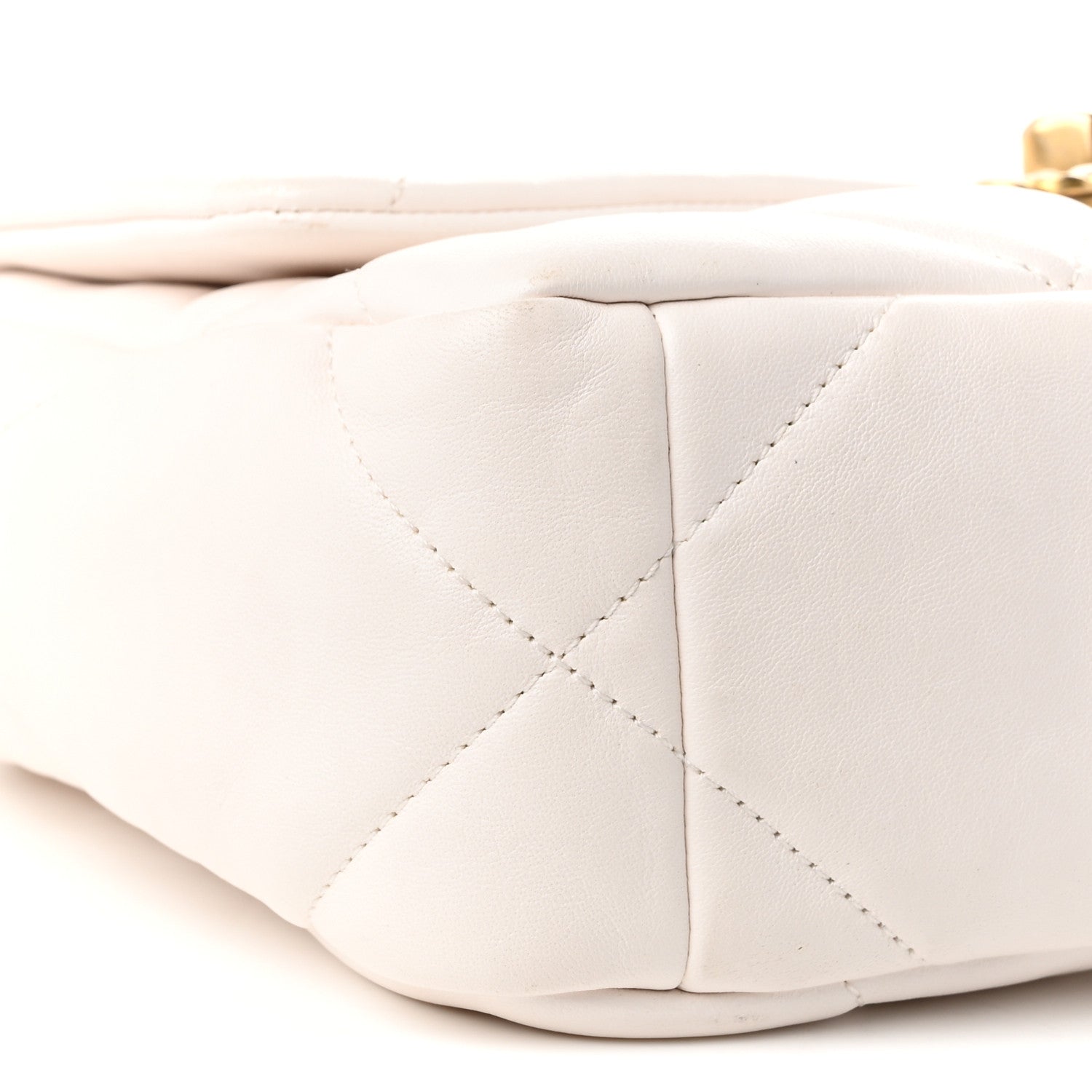 Chanel Lambskin Quilted Medium Chanel 19 Flap White 9 of 11