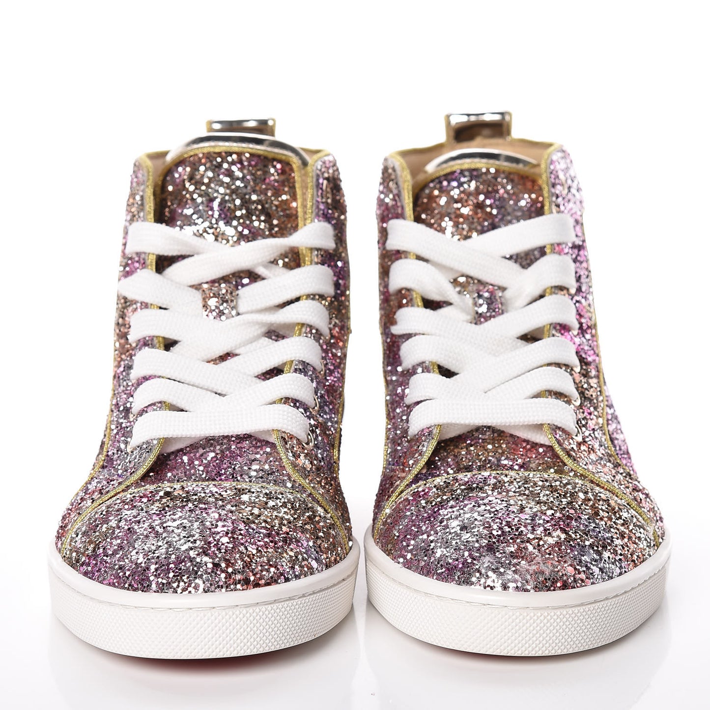 Glitter Womens Bip Bip Flat Sneakers 36.5 Rosette