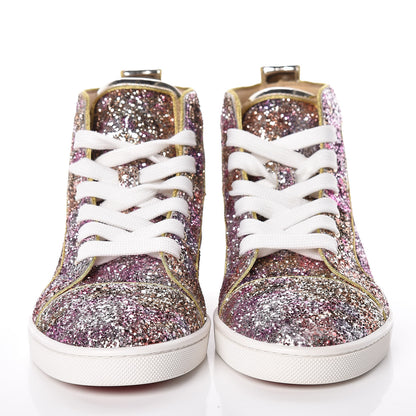 Christian Louboutin Glitter Womens Bip Bip Flat Sneakers 36.5 Rosette 2 of 11