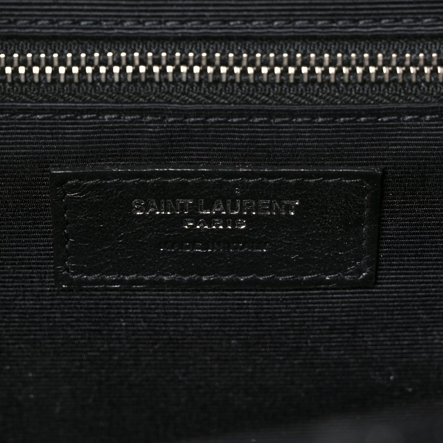 Saint Laurent Grain De Poudre Textured Mixed Matelasse Large Triquilt Monogram Satchel Black 5 of 18