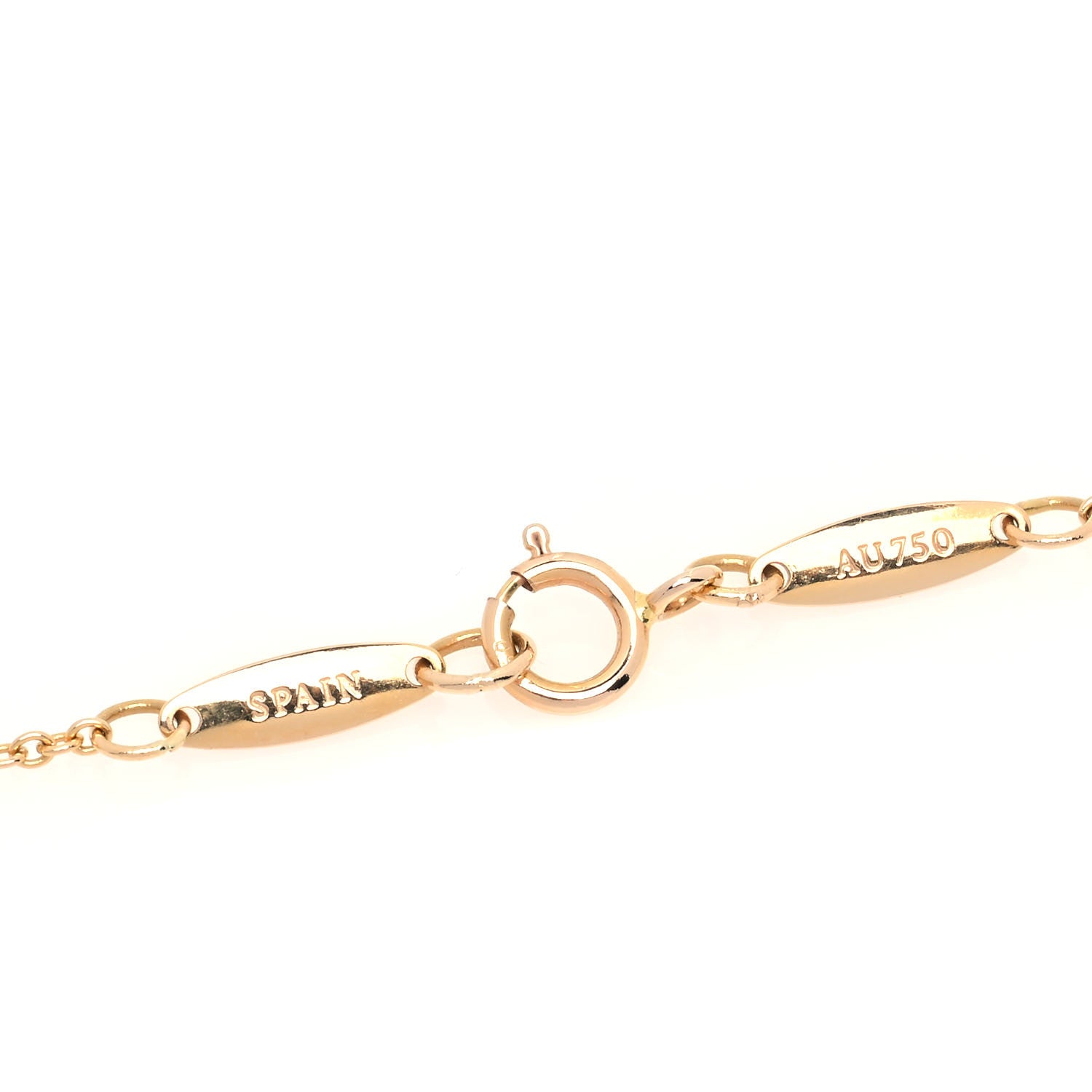 Tiffany 18K Rose Gold Diamond .07ct Elsa Peretti Diamonds by the Yard Pendant Necklace 6 of 7