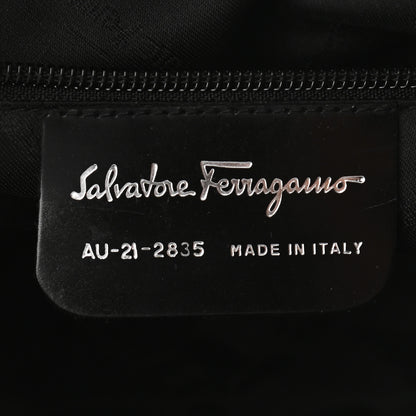 Salvatore Ferragamo Calfskin Calf Hair Mini Top Handle Bag Brown 6 of 9