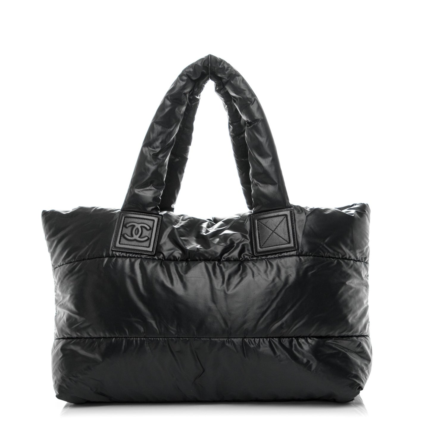 Nylon Medium Coco Cocoon Reversible Tote Black