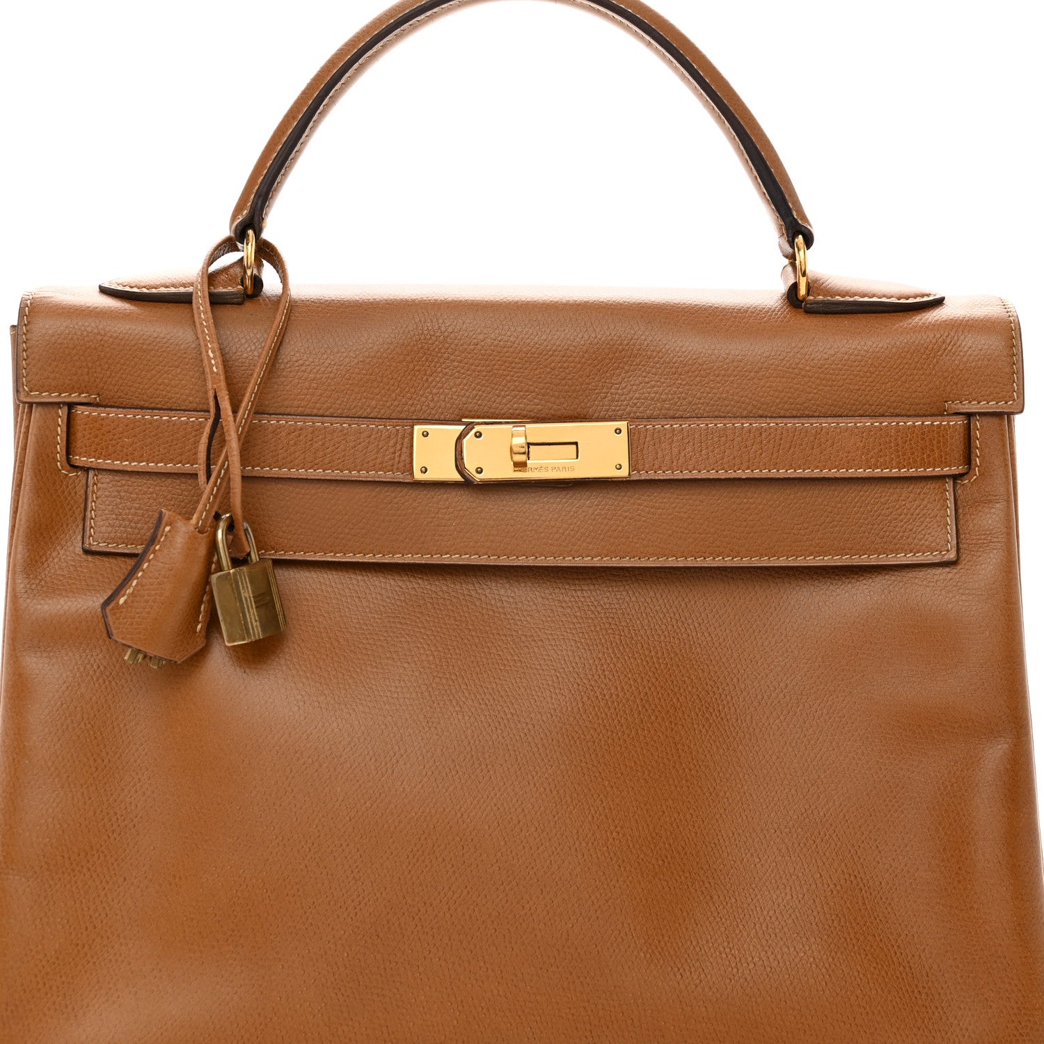 Hermes Courchevel Kelly Retourne 32 Gold 8 of 22