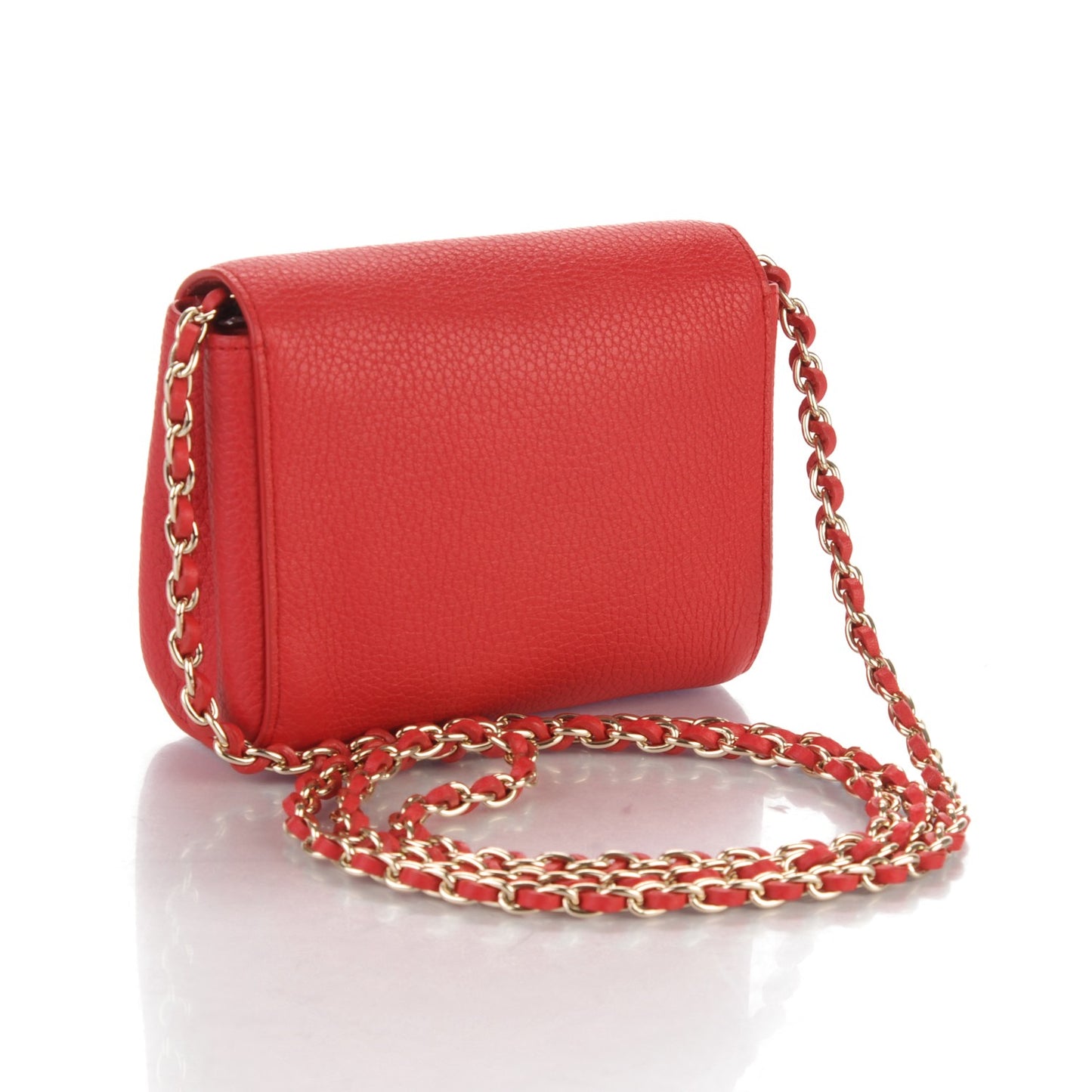 Classic Grain Calfskin Mini Lily Hibiscus