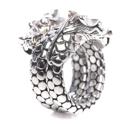 John Hardy Sterling Silver Legends Naga Double Coil Ring 53 6.5 6 of 6
