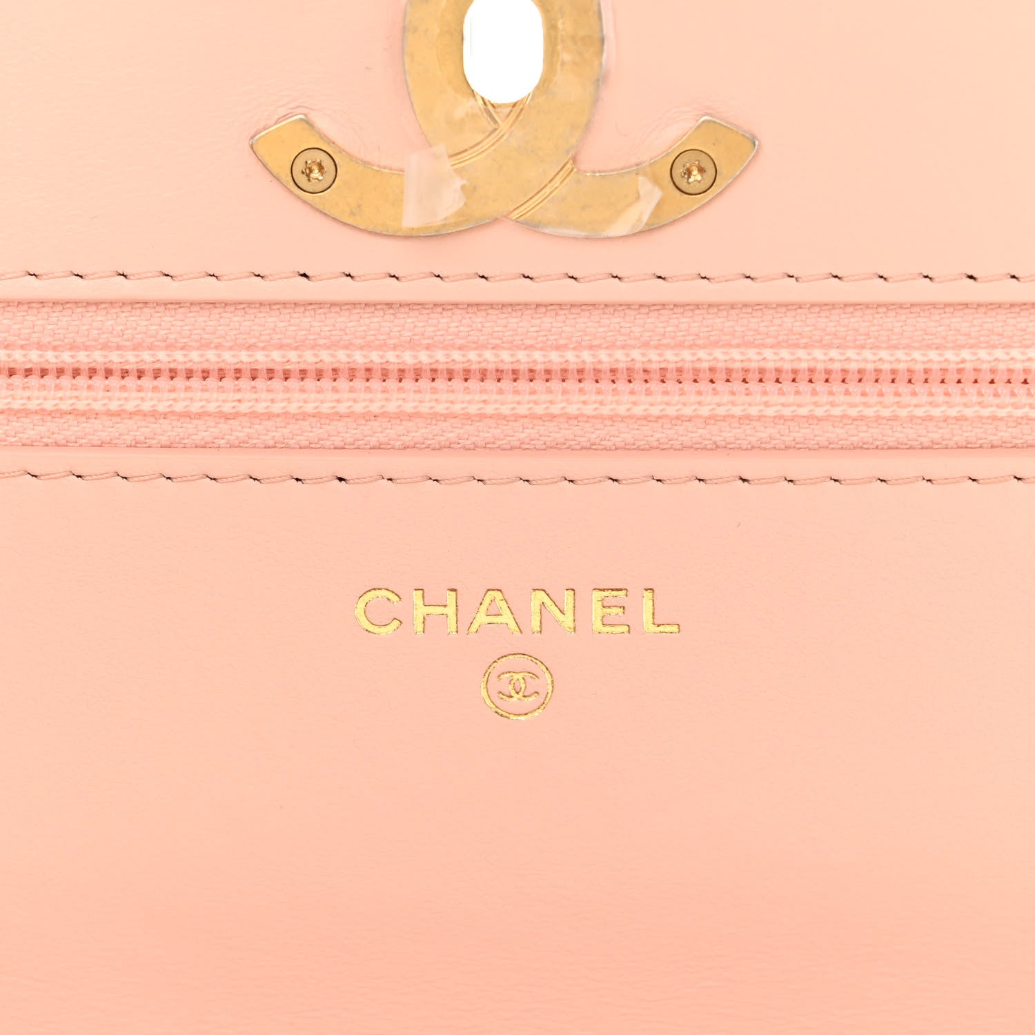 Chanel Caviar Quilted Camellia Wallet On Chain WOC Light Pink 6 of 12