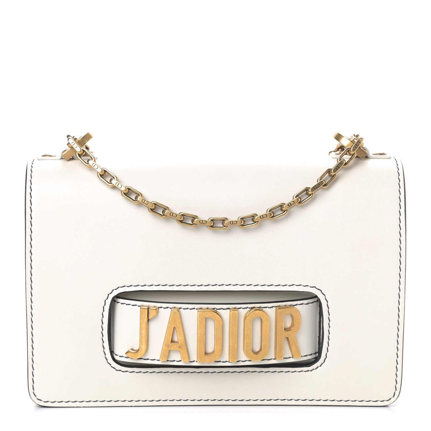 Christian Dior Calfskin J'Adior Chain Flap Bag Off White 1 of 8
