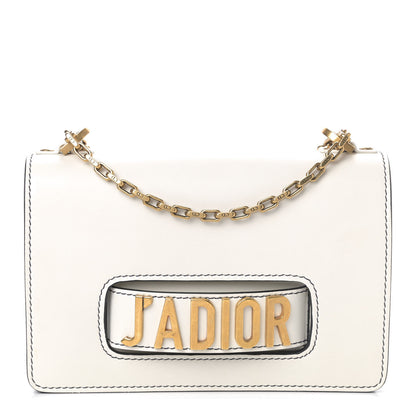 Christian Dior Calfskin J'Adior Chain Flap Bag Off White 1 of 8