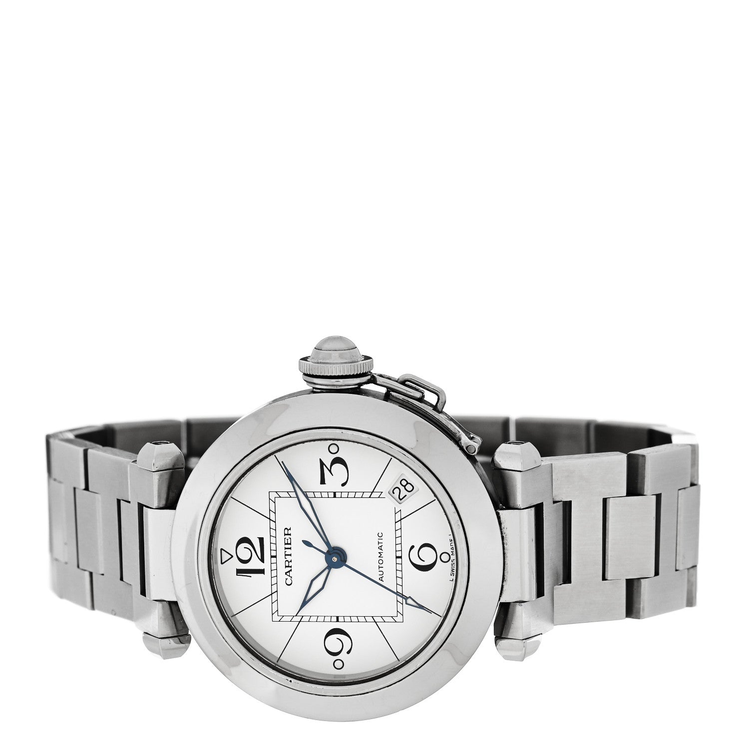 Cartier Stainless Steel 35mm Pasha C Automatic Watch 2 of 5