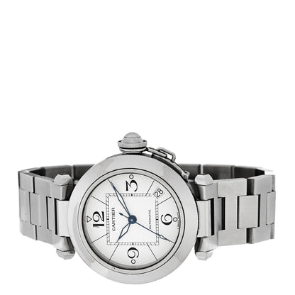 Cartier Stainless Steel 35mm Pasha C Automatic Watch 2 of 5