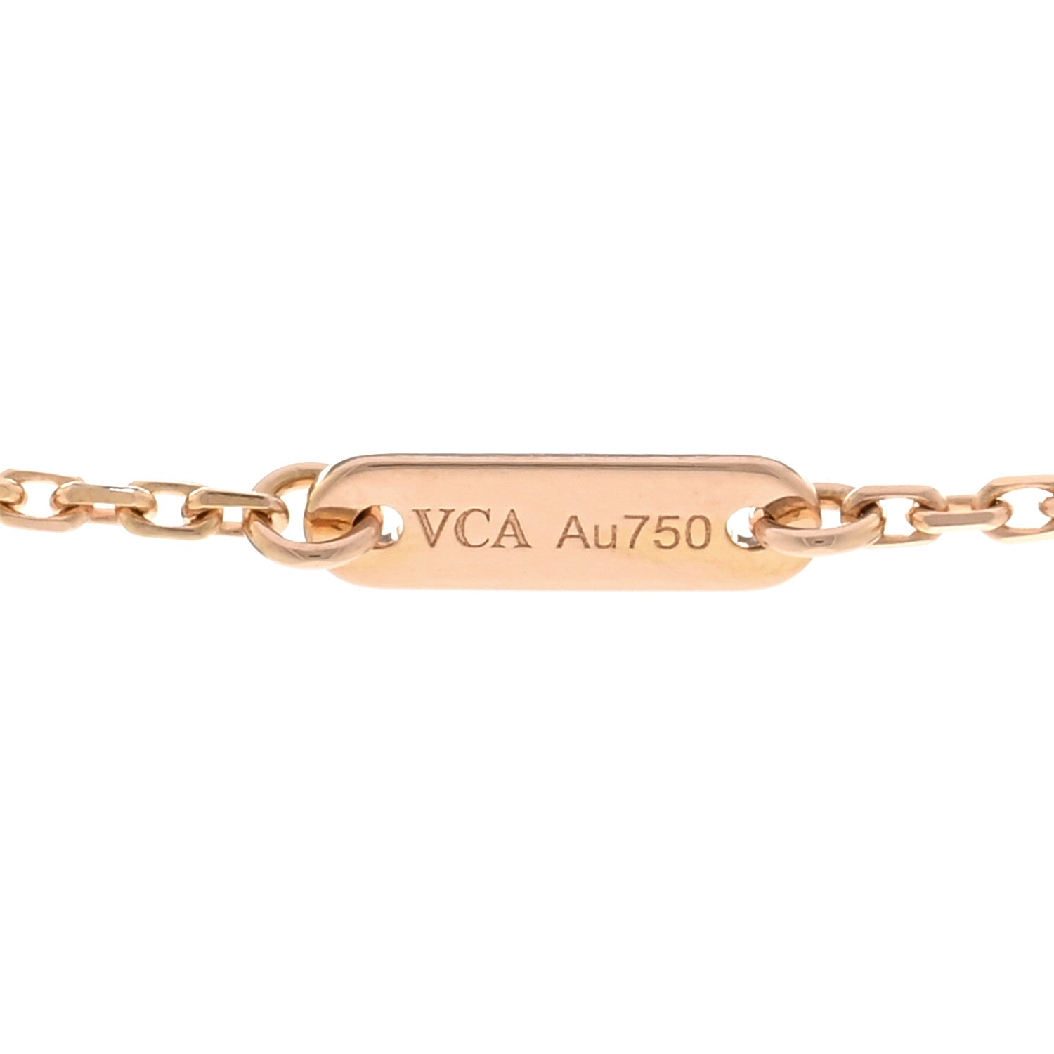 Van Cleef & Arpels VAN CLEEF & ARPELS 18K Rose Gold Carnelian Sweet Alhambra Pendant Necklace 4 of 5