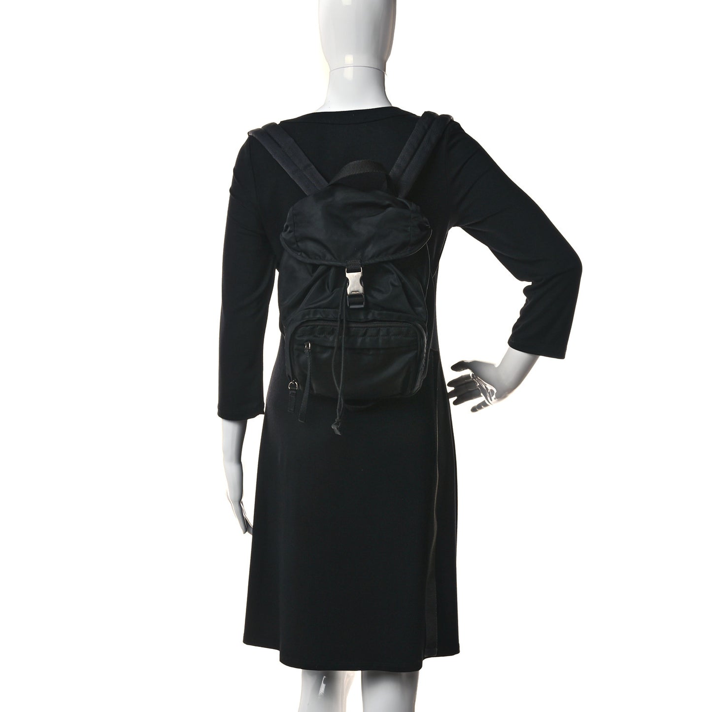 Nylon Backpack Black