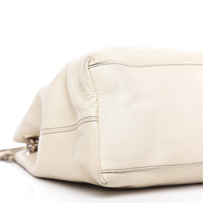 Gucci Pebbled Calfskin Medium Soho Chain Shoulder Bag Off White 6 of 11
