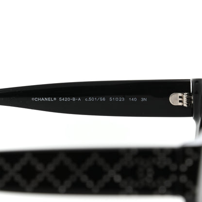 Chanel Crystal CC Sunglasses 5420-B Black 5 of 9