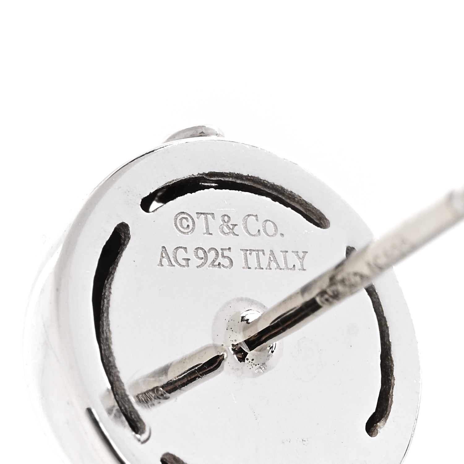 Tiffany Sterling Silver HardWear Bolt Ball Earrings 4 of 6