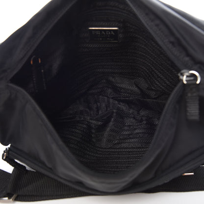 Prada Tessuto Nylon Messenger Bag Black 5 of 10