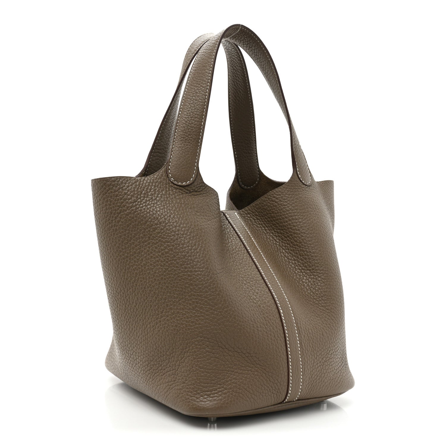 Hermes Taurillon Clemence Picotin Lock 22 MM Etoupe 3 of 11