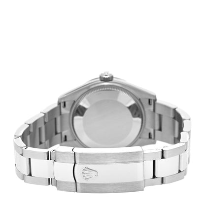 Rolex Stainless Steel 18K White Gold 31mm Oyster Perpetual Datejust Watch Bright Blue Roman 278274 3 of 5