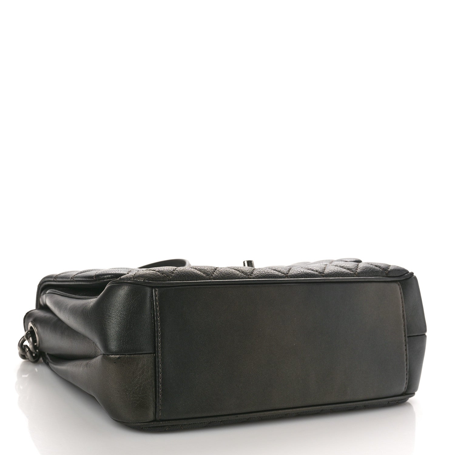 Chanel Caviar Quilted Medium Rock In Rome Single Flap Charcoal 4 of 13