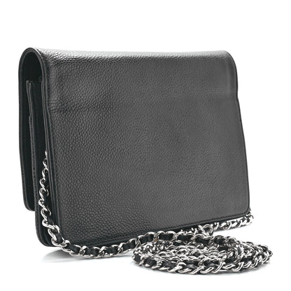 Chanel Caviar Timeless CC Wallet On Chain WOC Black 3 of 11