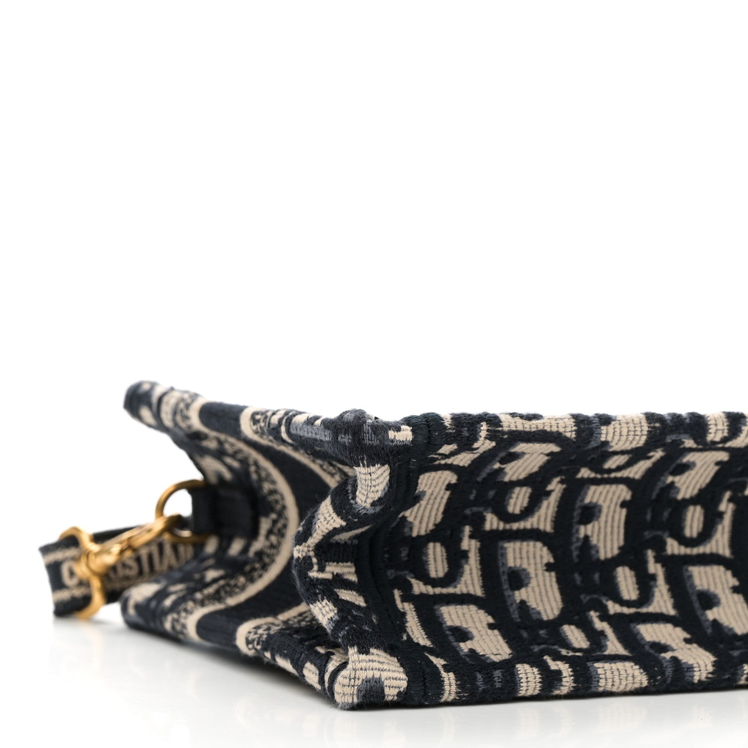 Christian Dior Oblique Mini Book Tote With Strap Blue Multicolor 9 of 11